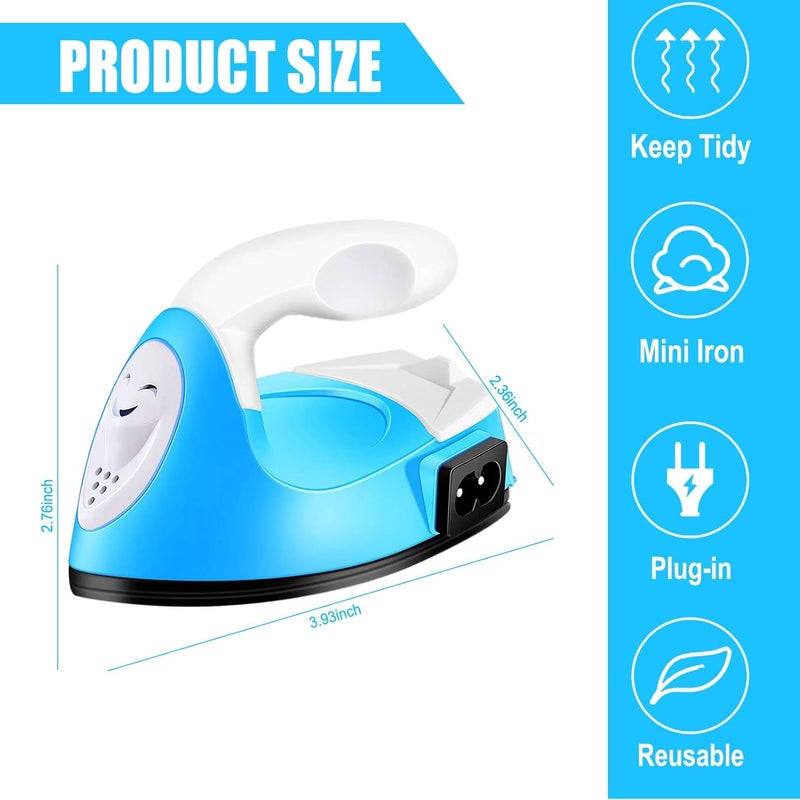 Sagsro Mini Craft Iron Mini Iron Press,Mini Heat Press Machine for T Shirts Shoes and Hats Small Heat Transfer Vinyl Projects,Portable Travel Irons Mini Heat Press Crafting Craft Clothes - Image 2